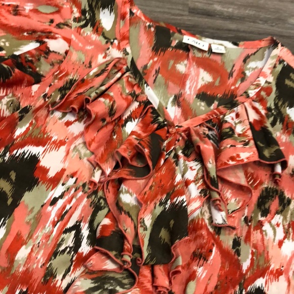 Cato Asymmetrical Ruffle Top - Picture 2 of 5